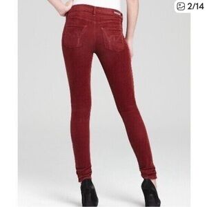 Citizens Of Humanity Red Skinny Pants